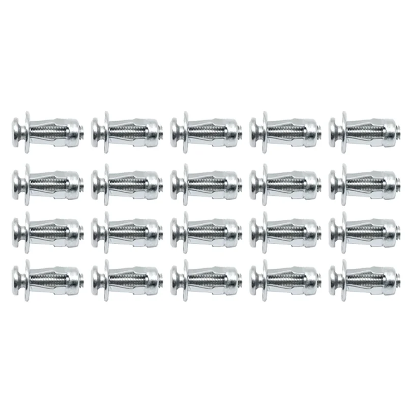 

BAAJ-60PCS Jack Nut Expansion Rivets Nut Screw Bolt M4 M5 M6 Kit Kit For Hollow Wall Iron Skin Clamp Petal Shape Anchors Plugs