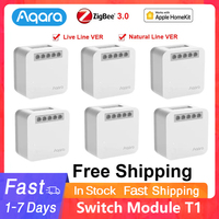 Aqara Relay T1 No Neutral With Neutral Single Channel Controller Switch Zigbee Module Smart Home Timers Remote Control Homekit