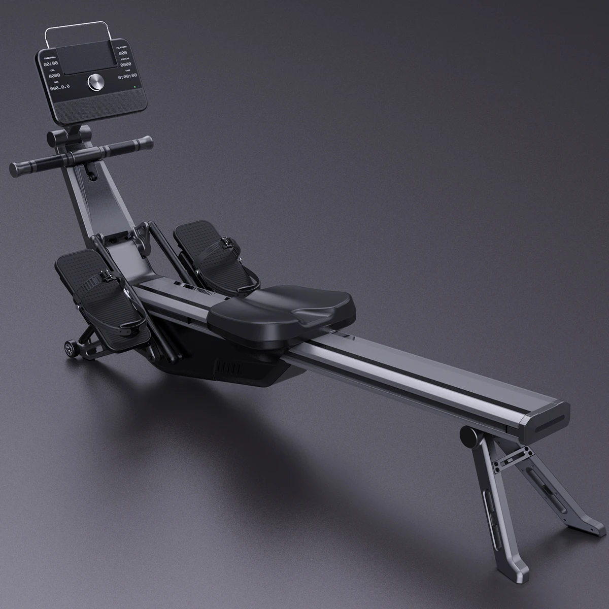 Gym Monster, Máquina de Remo Inteligente Todo en Uno para Entrenamiento en Casa, con Accesorios Inteligentes, Material de Hierro para Uso Doméstico