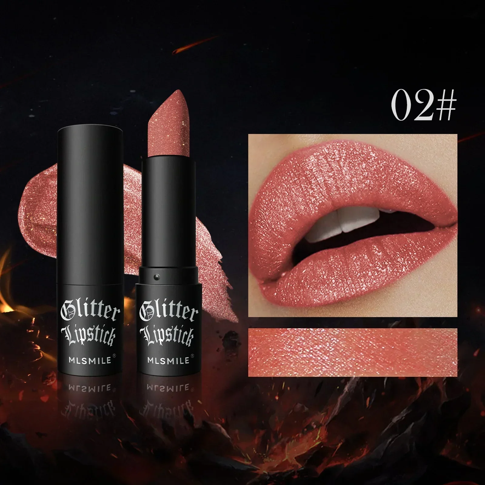 Diamond Lipstick Matte Glitter Lip Tint Balm Waterproof Long Lasting Pearl Shine Lip Gloss White Shimmer Sexy Lip Makeup