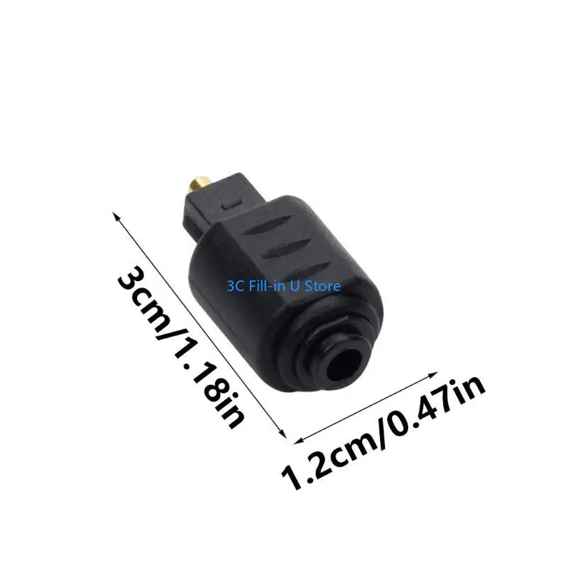 Универсальность G8TA от 3,5 мм женского на Toslink мужской оптический аудионный адаптер для прозрачного звучания