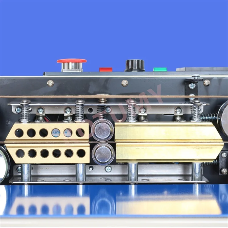 FR-770 Automatic Horizontal Continuous Plastic Bag Band Sealing Machine Temperature Control Sealer for Product Packaging