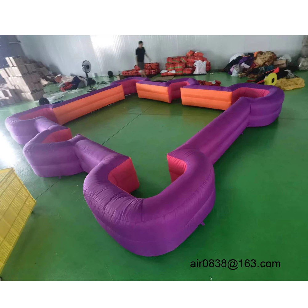 Life-Sized Snooker Football Soccer Inflatable Pool Table With 16 Balls Outdoor Sports Games For Adults Kids