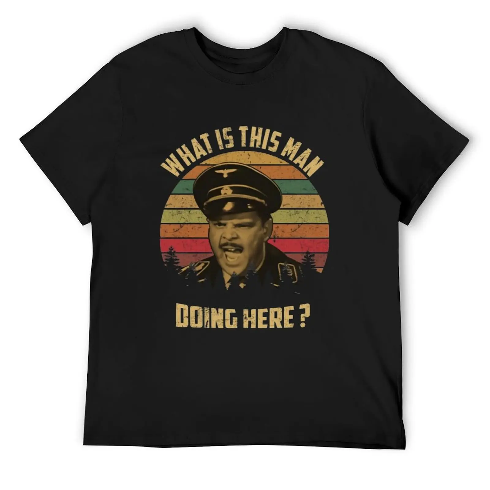 

What is This Man Doing Here Vintage Retro T-Shirt street wear cute tops plus sizes T-shirts man mens big and tall t shirts