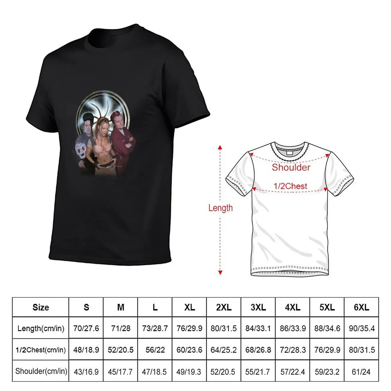 Lexx Cast Season 3. #1 T-Shirt customizeds Short sleeve tee summer top Men's cotton t-shirt