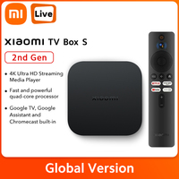 Original Global Version Xiaomi Mi TV Box S 2nd Gen Dolby Vision Google Assistant HDR10+ 4K Ultra HD Streaming Media Player