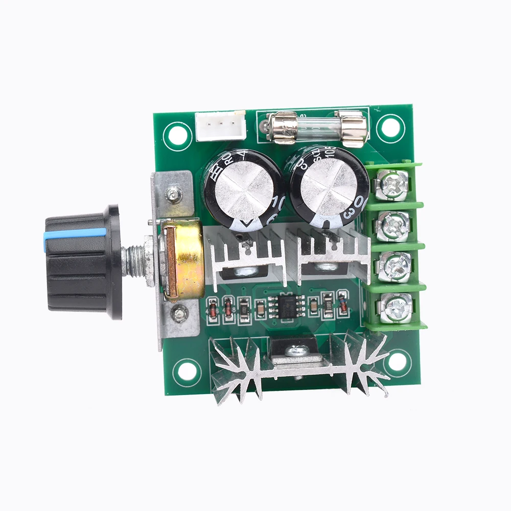 12V-40V 32V 10A Auto PWM DC Motor Speed Controller Regulator Governor With Knob Switch Volt Regulator Dimmer 400W Board Module