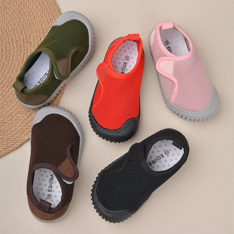 

ULKNN Summer School Shoes For Teenage Girls 6 Colors Kids Solid Breathable Mesh Shoes Low-top Children Casual Sandal For Boys