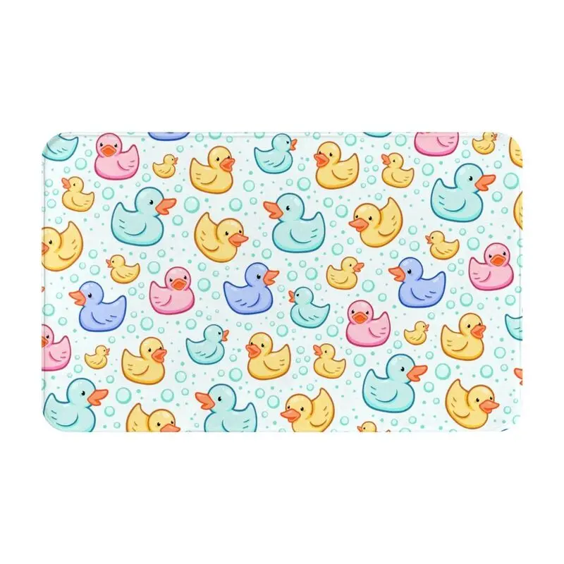 Custom Rubber Duckie Front Floor Door Entrance Mats Indoor Cartoon Animal Pets Kitchen Bathroom Doormat Garden Carpet Rug