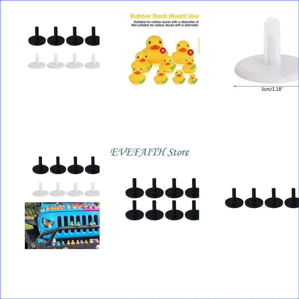 

124B Rubber Duck Mount Dashboard Holder Bracket For Dash Fixed Display No Rubber Duck