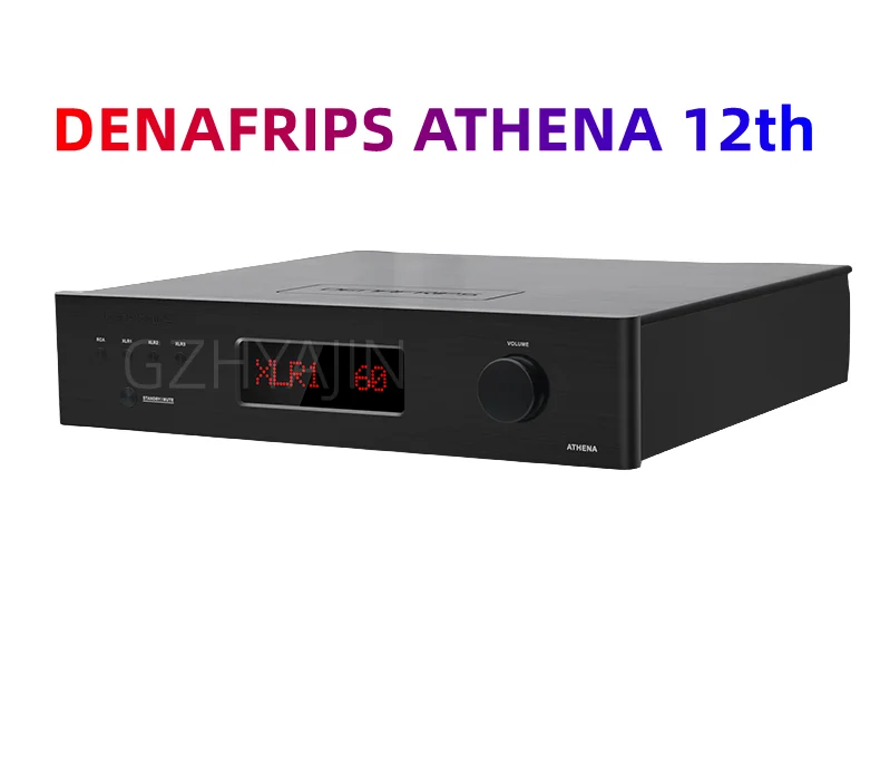 DENAFRIPS ATHENA Pure Class A Balanced Pre-amplifier Pre Amp Preamp Amplifier Line Stage 60 Steps RCA XLR input output