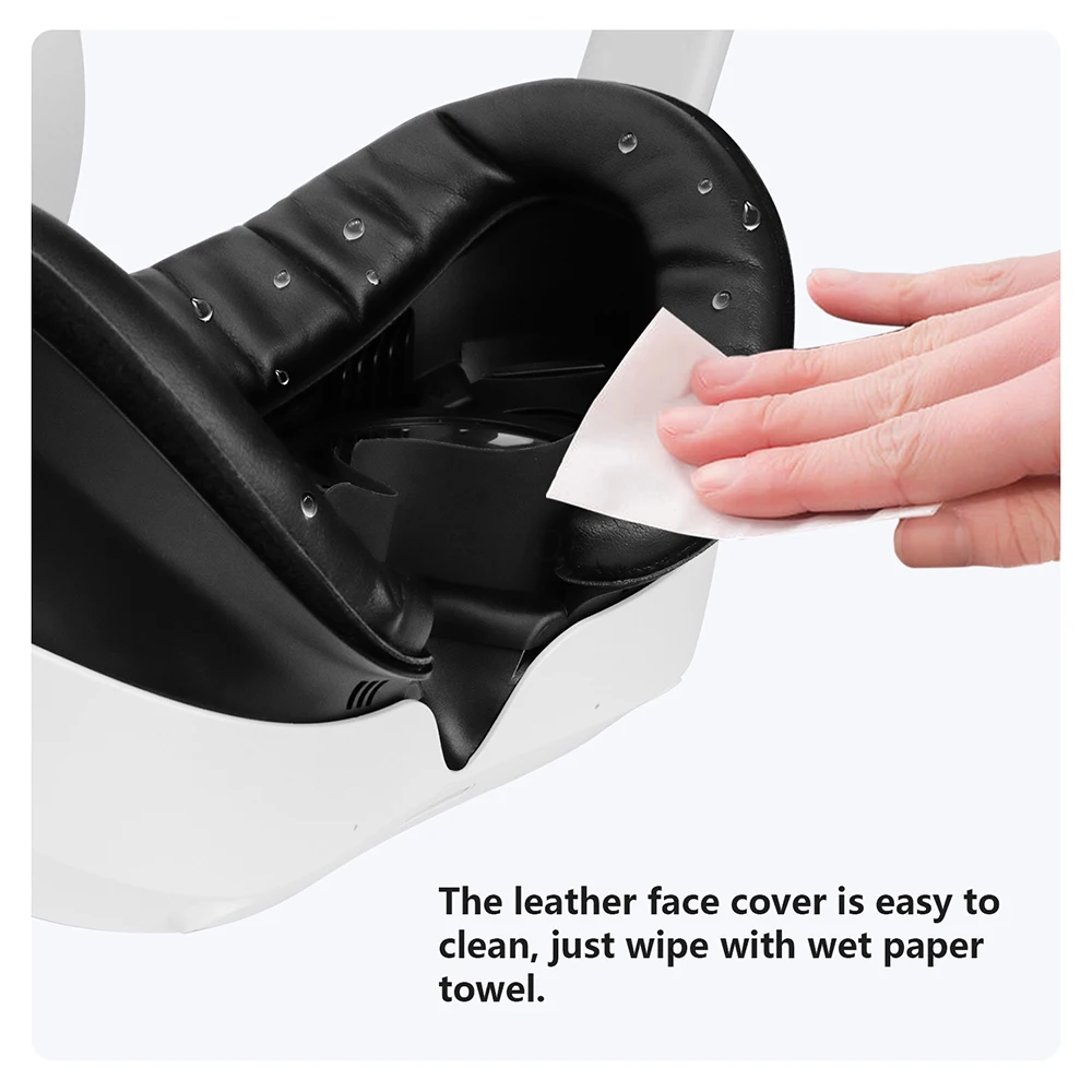 AMVR ホット VR フェイスカバーインターフェイスブラケットスポンジフェイスパッド交換用ピコ 4 VR ヘッドセット洗える汗防止 PU フェイス