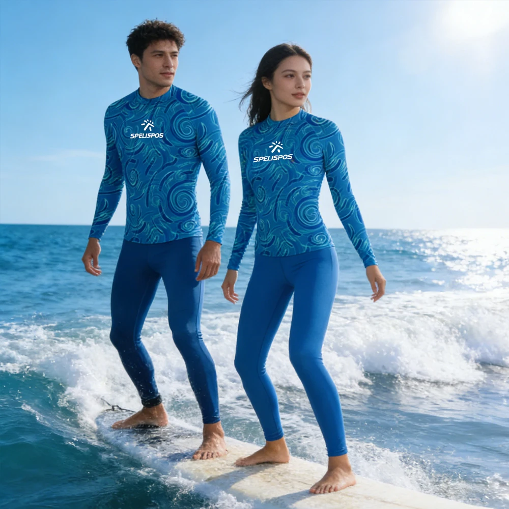 

Rash Guard Women's and Men's Long Sleeve Surfing Clothing Fishing Beachwear T-shirt High Quality Sportswear for Water Sport
