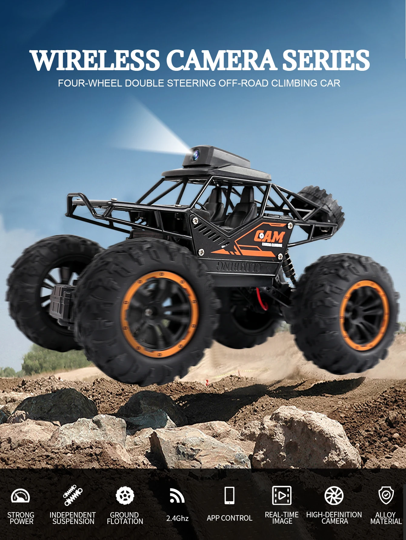 รถบังคับวิทยุพร้อมกล้อง 4WD รถ - Drone Bike Rc บทวิจารณ์และราคา