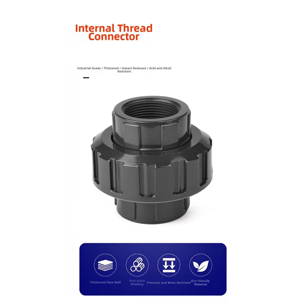 1PCS 1-1/2 Inch PVC Union Coupling Fitting For Pool Pump And Industrial Pipeline Repair Accessories Slip-style Design ﻿ ﻿ ﻿