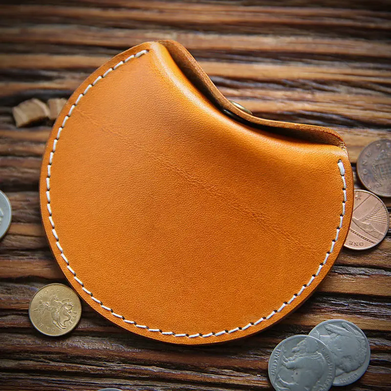 اليدوية الرجعية طبقة علوية جلد البقر الرجال والنساء محفظة نسائية للعملات المعدنية رقيقة جدا جلد طبيعي عملة حقيبة قصيرة حقيبة المال الاتجاه 45