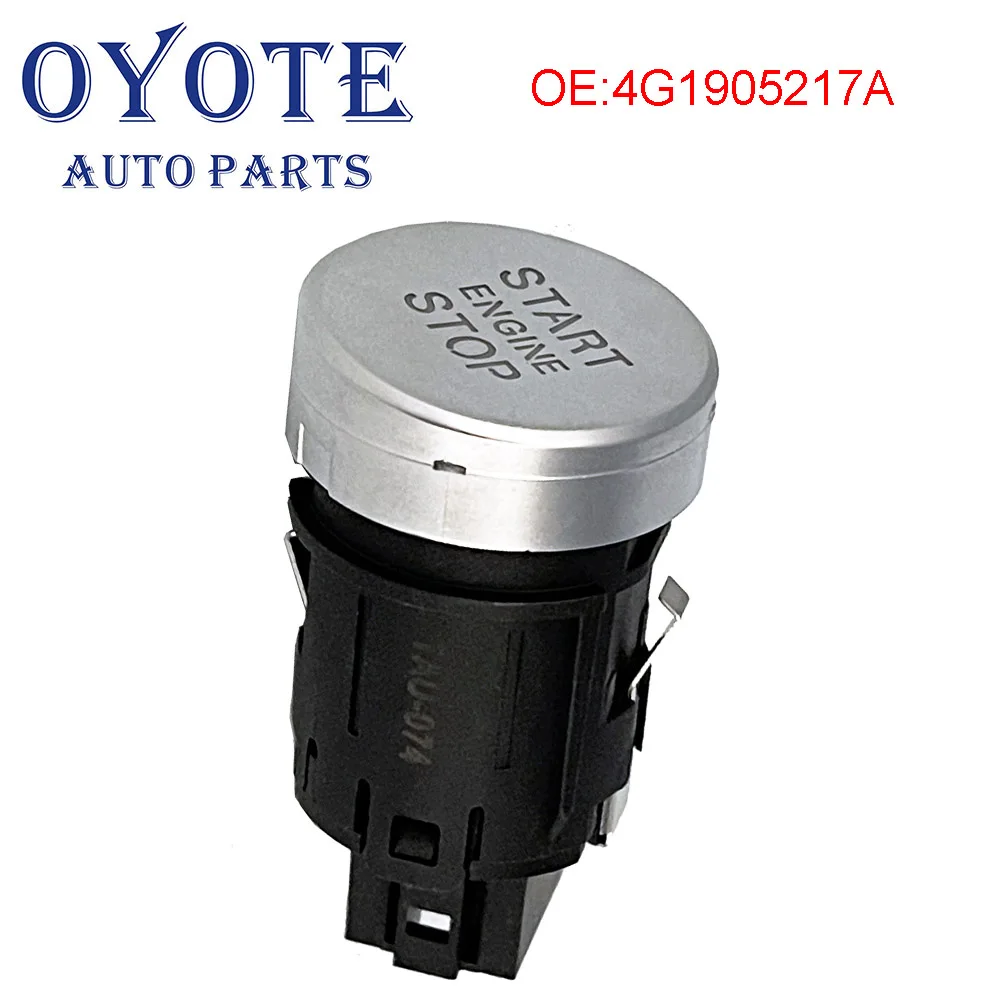 

OYOTE 4G1905217A Chrome Engine Start Stop Switch Push Button For Audi 2012-2018 A6 C7 S6 A7