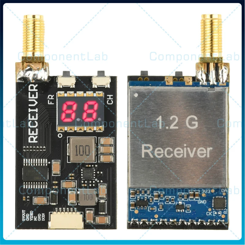 RX3364-CPB 3.3G FPV Receiver Module, Analog Wireless Audio Video VRX 3060-3500MHz