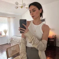 （High  Quality）2026 Women Tops Racer Vest Women Solid Color All-match Elastic Cotton Espera Base Vest LUXURY Nordic Style Casual