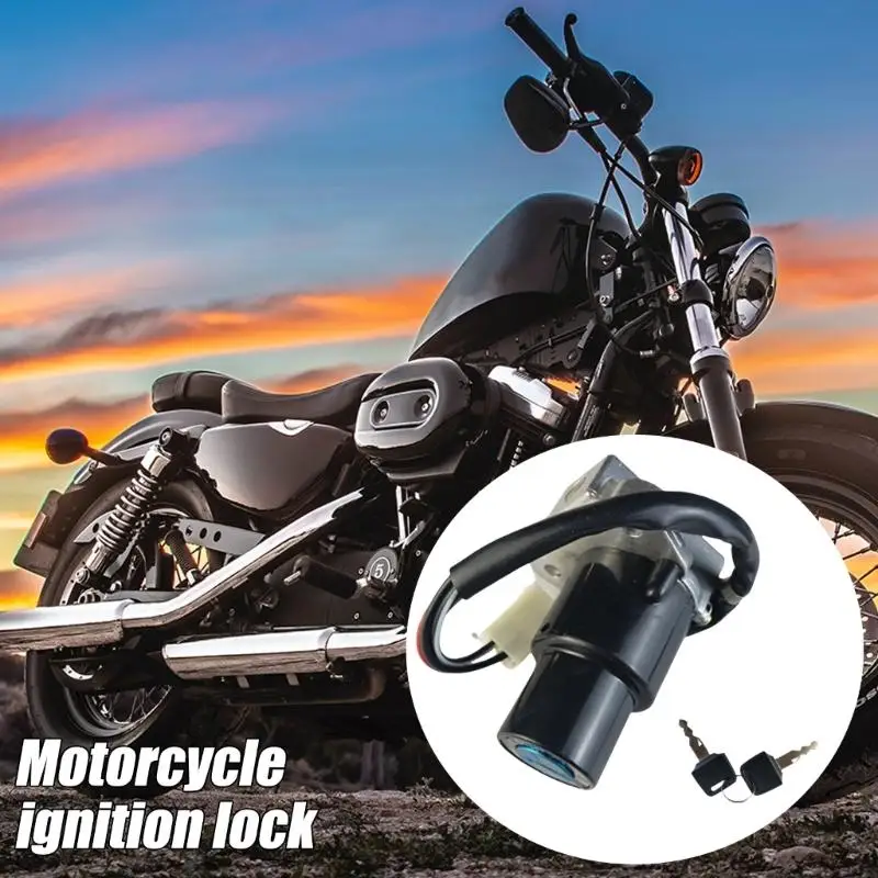 31BC Motorcycle Lock Guard Reinforced Alloy Structure Ignition Lock Cover Stylish Upgrade For Modern Riders