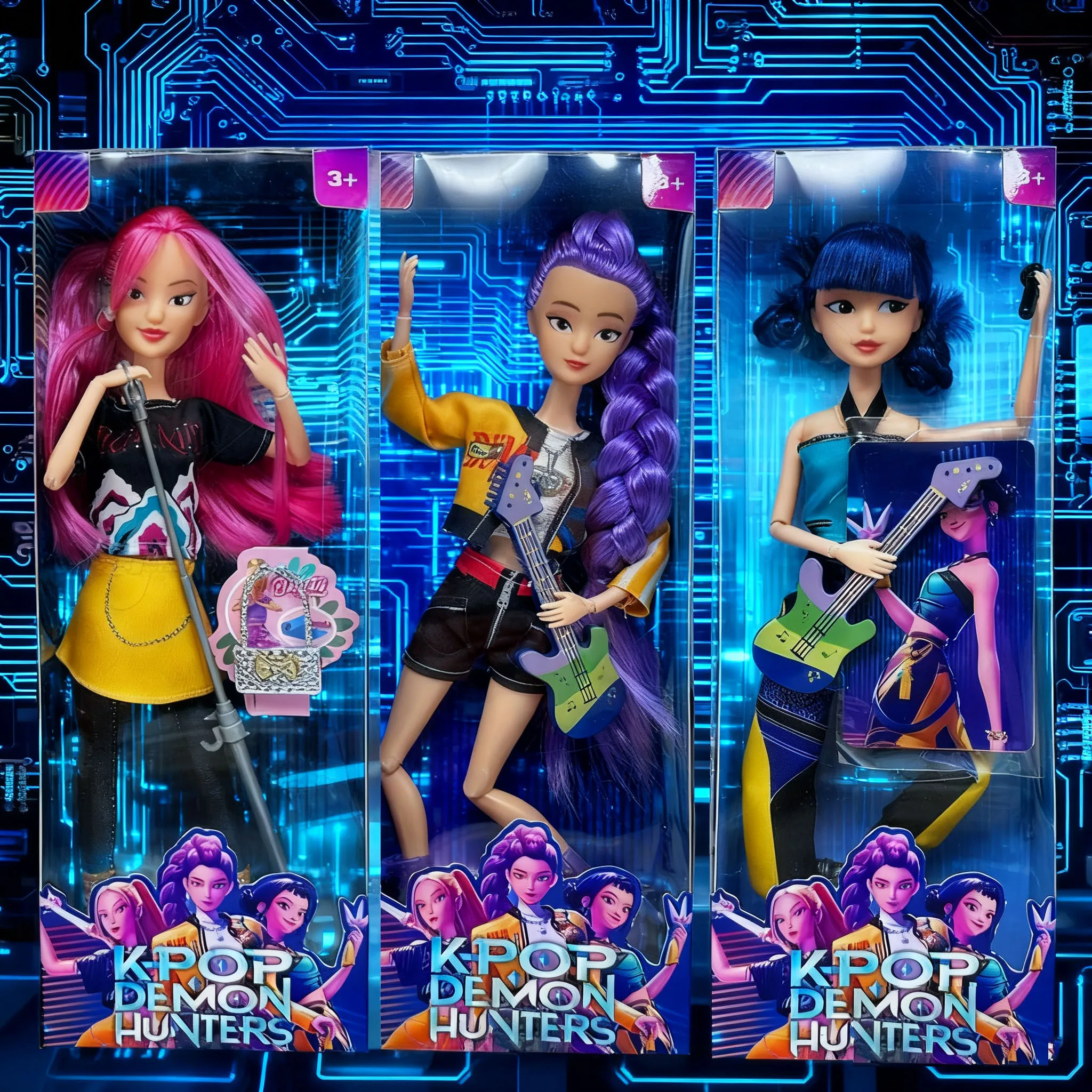 2025 brinquedos quentes kpop caçadores de demônios caixa cega vinil figura ação brinquedo rumi mira zoey bela princesa plástico brinquedo diy para meninas