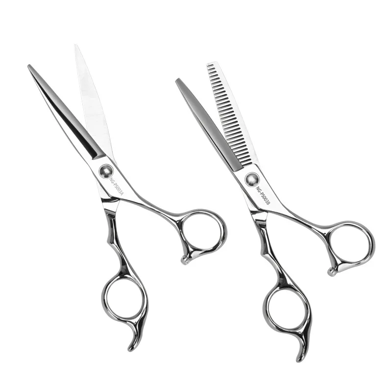 Wmark-Ensemble de ciseaux professionnels en acier inoxydable 9Cr18, pour salon de coiffure, coupe, haute qualité