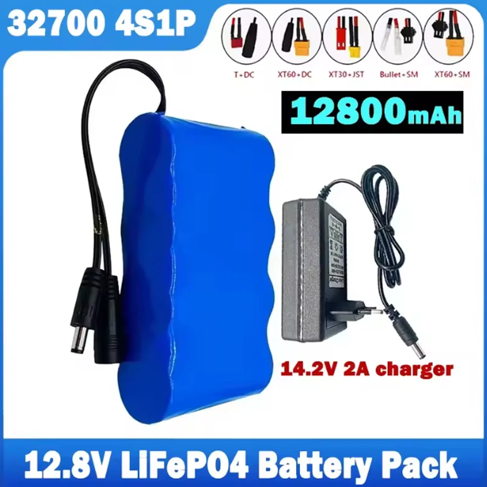 

4S1P 32700 LiFePO4 Battery Pack 12.8V Lithium Iron Phosphate Battery Electric Boat Balanced 12V Uninterruptible Power Supply