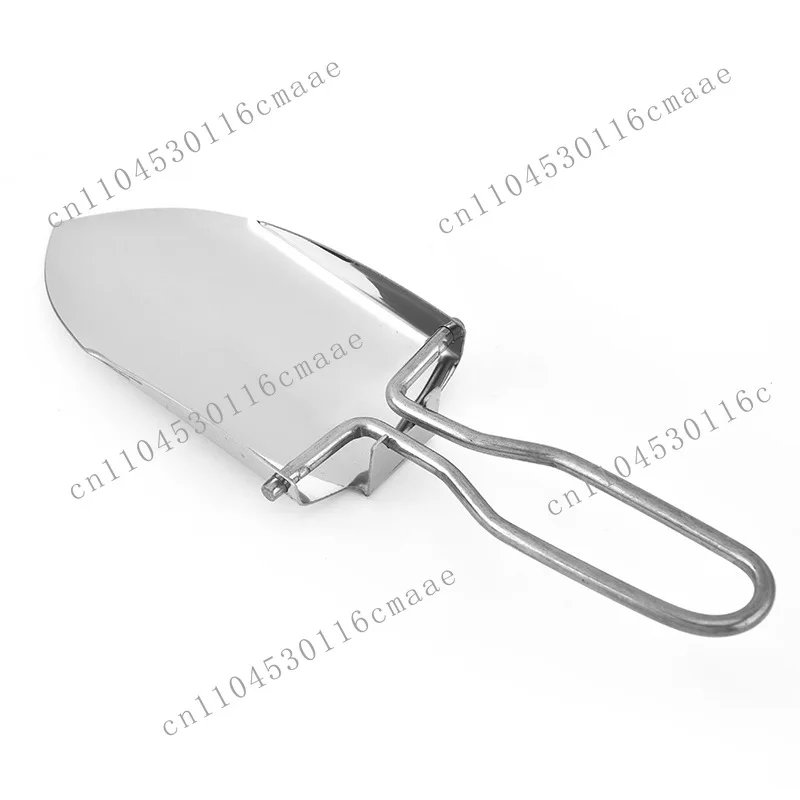 Suitable for milk tea shop supermarket flour  grains folding household portable stainless steel ice shovel