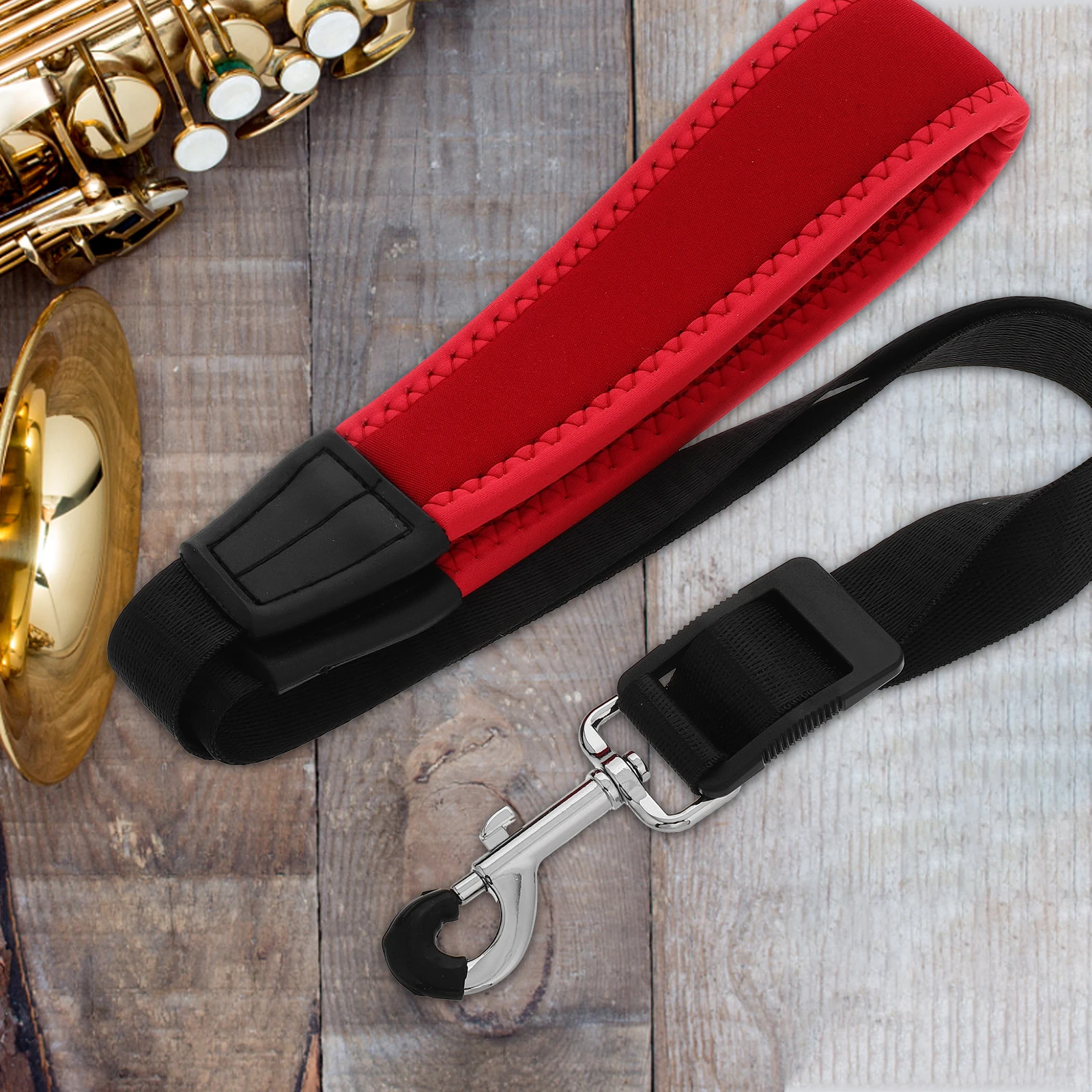 

Saxophone Strap Alto Neck Padded Electric Blowpipe Adjustable Plastic Comfortable