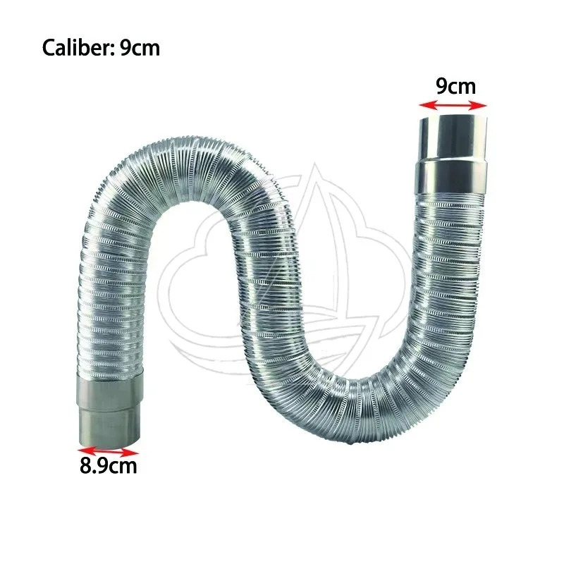 1.5m Flexible Exhaust Pipe Duct Ventilation for Fume Hot Air Steam 5/6/9mm Diameter