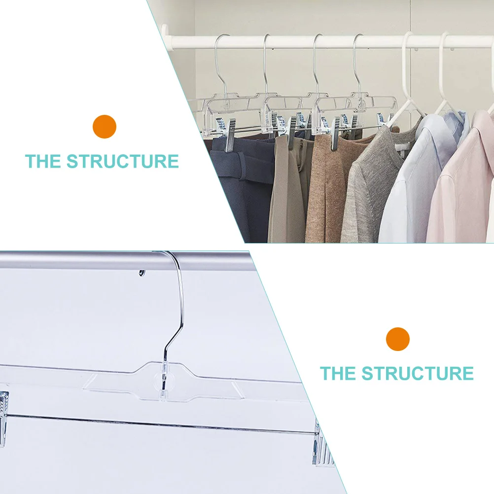 

Adjustable Telescopic Pants Hanger S Hook Rotating Hook Plastic Clips Clothes Hangers For Skirts Dresses Suits