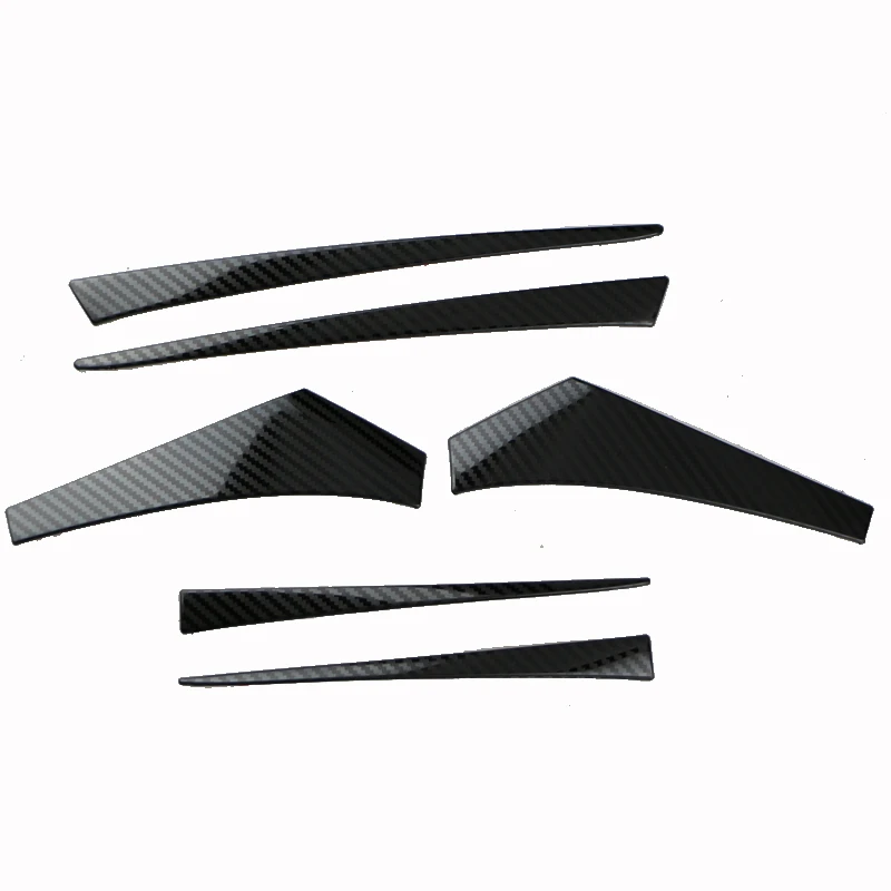 6 Stks/set Achterlicht Wenkbrauwdeksel Trim Achterremlampstrips Trim Buitenkant Styling Voor Tesla Model 3