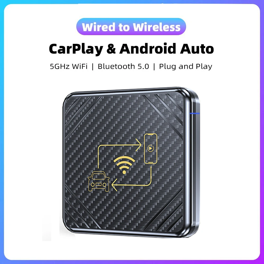 

2 in 1 Wifi CarPlay Box Android Auto Adapt For Wired CarPlay Display to Wireless Smart Box Linux System OEM Upgrade