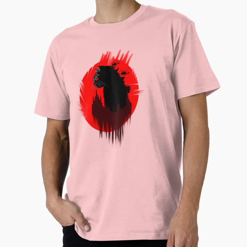 Gift For Cat Lovers 1223 Catzilla King of  Monster Funny t shirt for man Cute kitty y2k clothes All size Tops S-6XL