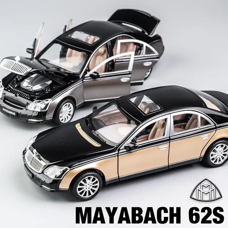 1:24 Maybach 62s S650 Classic Luxy Car Alloy Car Model Diecasts Metal Toy Vehicles Car Model Simulation Collection Kids Toy Gift