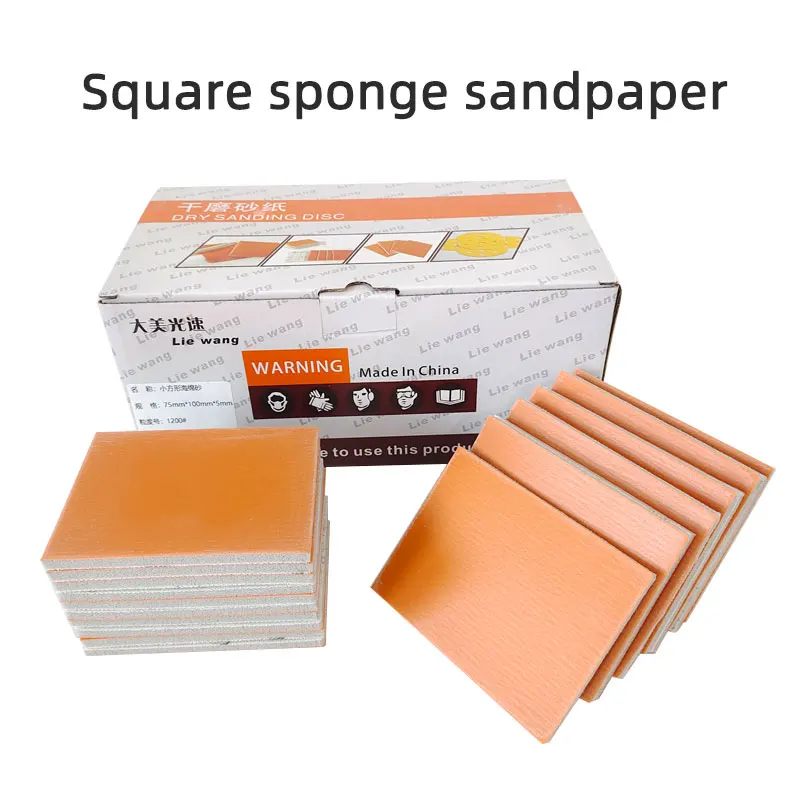 60Pcs Car Polishing Sanding Sponge Pad Bodywork Sandpaper Foam Sanding Block Wet Dry Abrasive Tool Sanding Discs Car painting