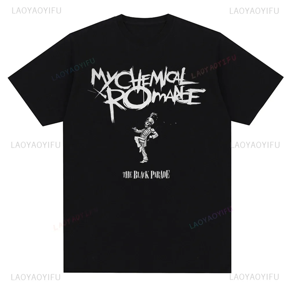 

Romance Mcr Band Men Women Funny T-Shirt Printed T Shirt Casual Short Sleeve Tshirt Streetwear Trend Tee Tops