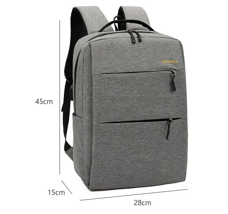 Three Piece Set Laptop Bag Computer Backpack MEN\'S Business AND WOMEN\'S TRAVEL  USB Charging Casual Student School Bags