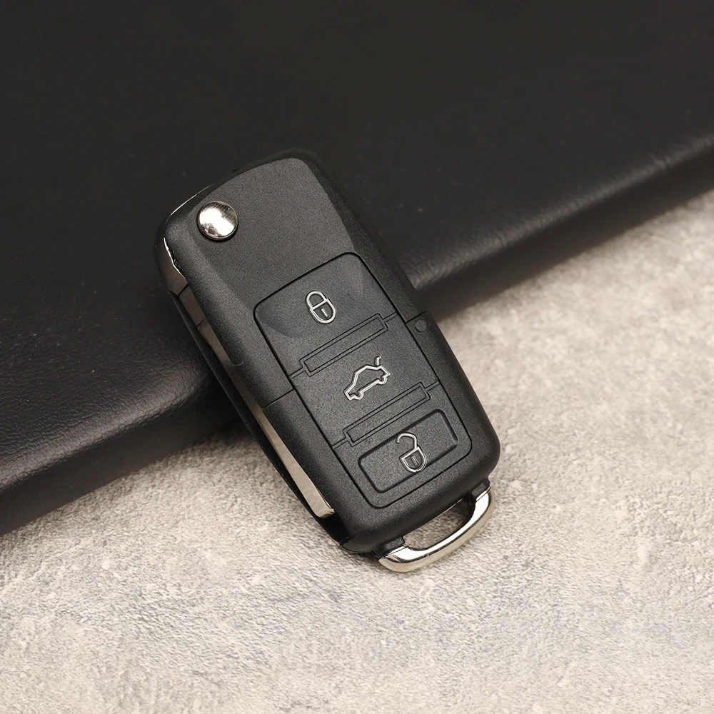 Ly 1K0959753G 48 رقاقة قابلة للطي سيارة مفتاح الوجه عن بعد لشركة فولكس فاجن سيروكو فولكس واجن العلبة سكودا EOS جولف جيتا تيجوان توران حافظة فوب