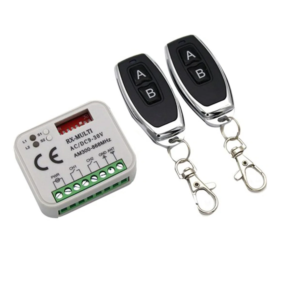 Multi-Frequency Receiver RX-MULTI 300-900MHZ Control Switch for Access Control Wireless Remote Controller,B&L47R