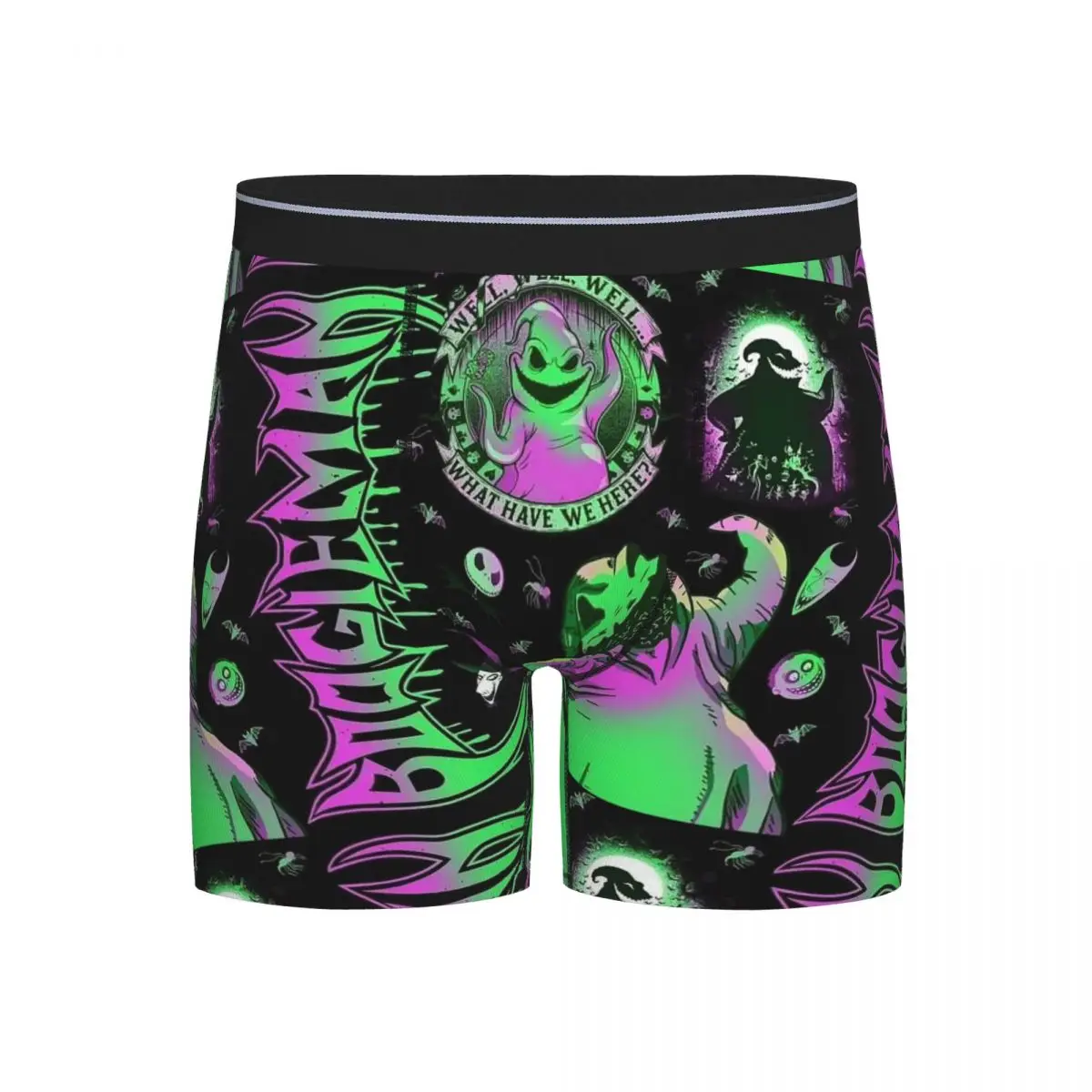 

Long Boxer Underpants Shorts Oogie Boogie Panties Male Ventilate Underwear for Homme Man Boyfriend Gift
