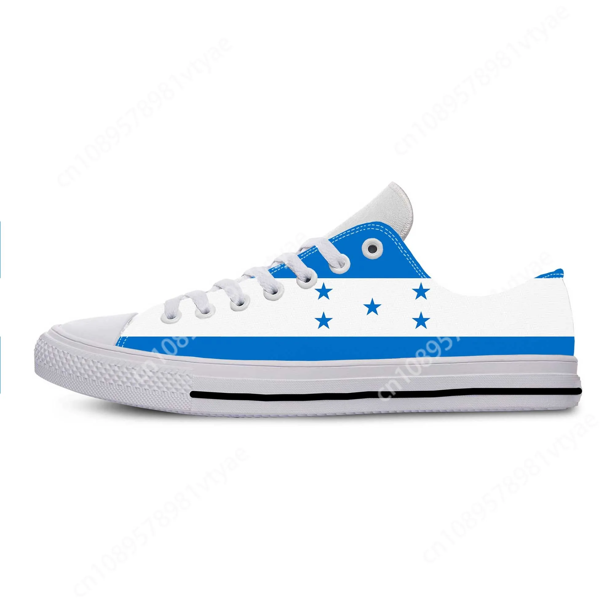 Honduras Honduran Flag Patriotic Pride Cool Funny Casual Cloth Shoes Low Top Comfortable Breathable 3D Print Men Women Sneakers