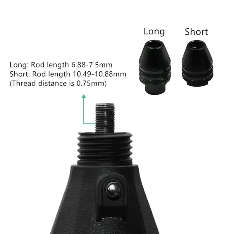 0.3-3.2 مللي متر مثقاب صغير متعدد بدون مفتاح تشاك M7 M8X0.75 تغيير سريع ثلاثة فك مثقاب تشاك للأدوات الدوارة مثقاب صغير لدريمل