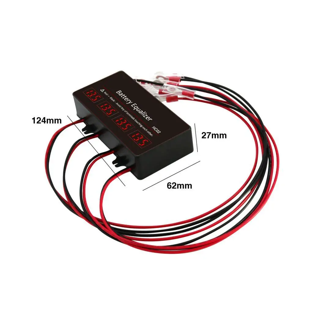 Portable Battery Equalizer 12V Balancer HC02 for 4S Lead Acid Lithium Battery with Voltage Stabilizer Function