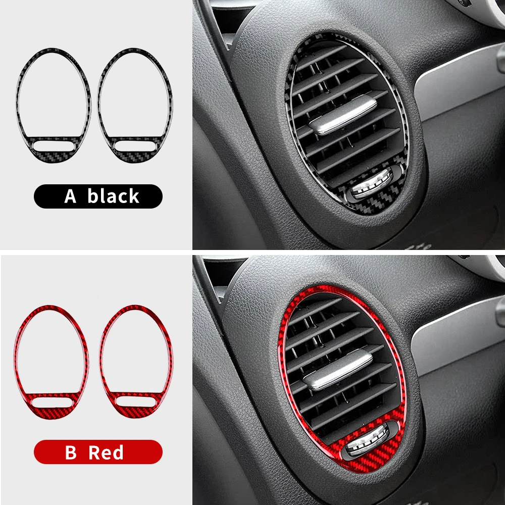 

For Mercedes Benz SLK R171 2004 2005 2006 2007 2008 2009 2010 Side Air Vents Accessories Real Soft Carbon Fiber Trim Sticker