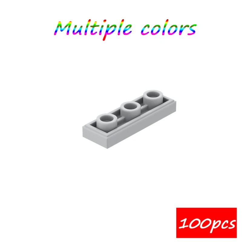 MOC 100 個 35459 タイヤ修正された 1 × 3 逆ビルディングブロックパネル穴レンガ粒子パズル知育玩具子供のギフト