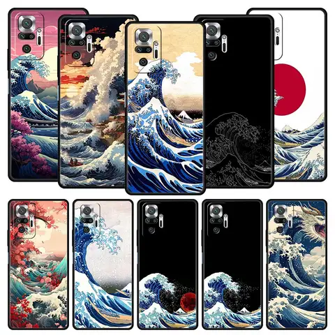 Japan The Great Wave Of Kanagawa Phone Case For Xiaomi Redmi Note 13 12 5G 11 10 Pro Plus 4G 9S 9 8 7 9T 13C 12C 10C 9C 9A Cover
