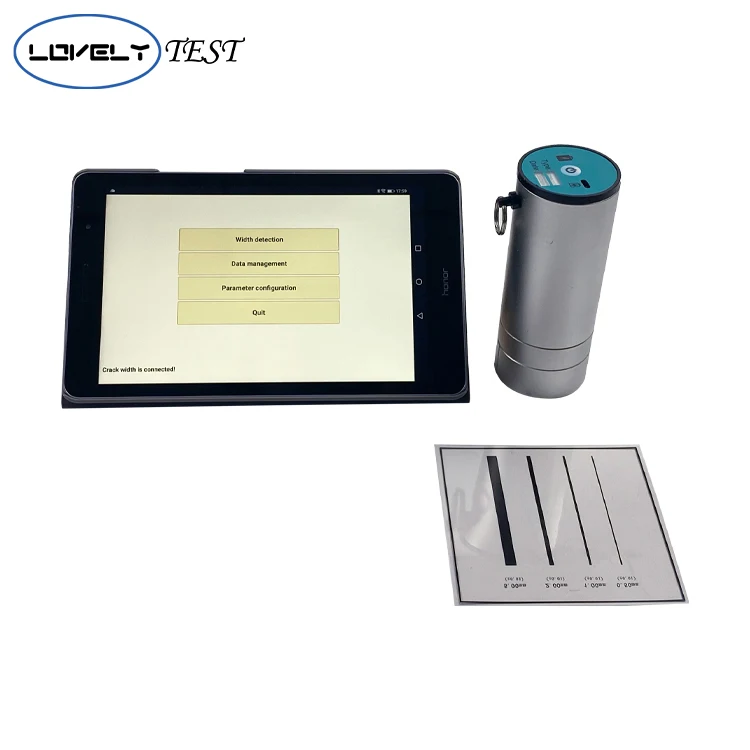 Medidor de medición de grietas del probador de ancho de grietas de superficie de hormigón