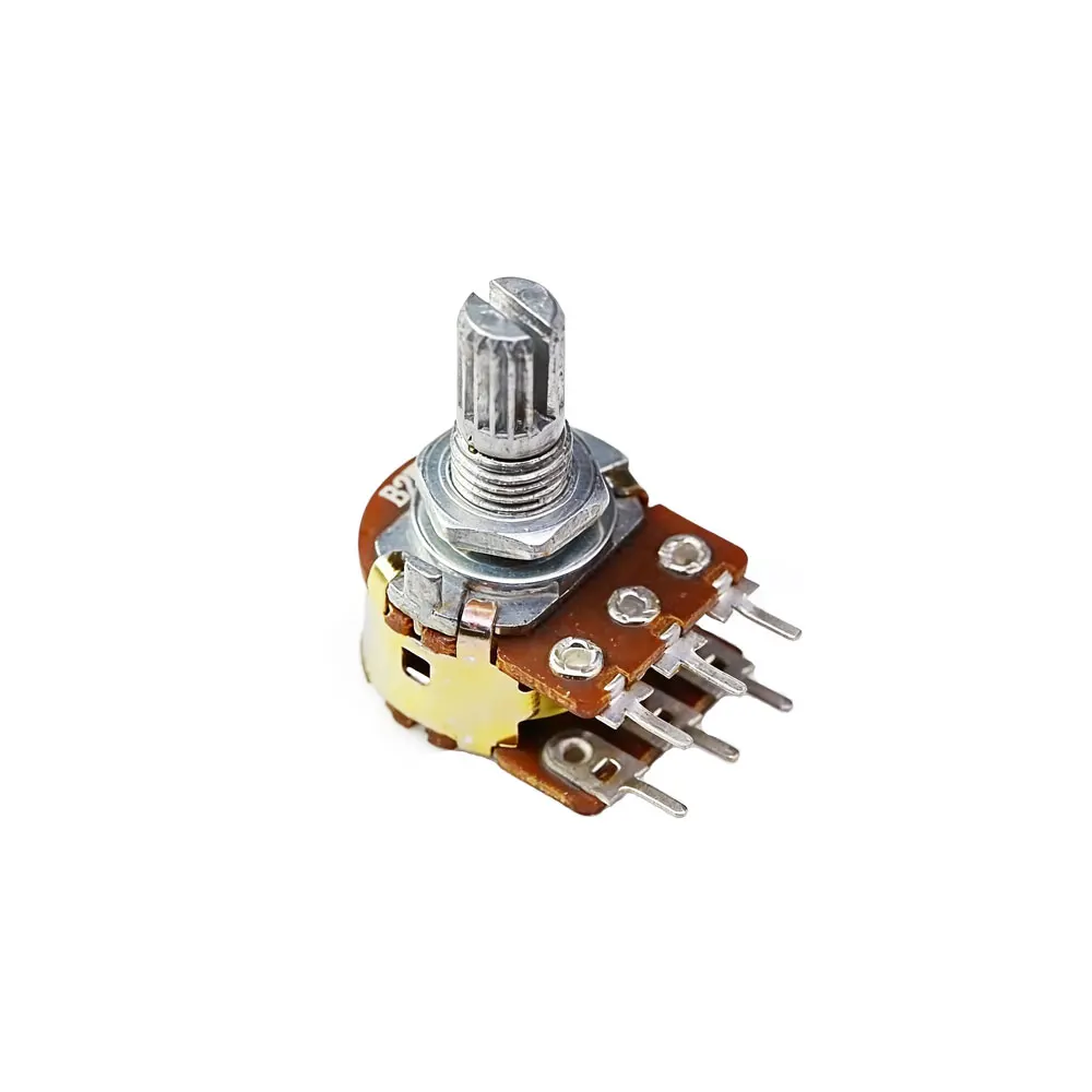 10PCS 15mm 6pin WH148 Linear Potentiometer with Nuts and Washers Resistance 1K 2K 5K 10K 20K 50K 100K 250K 500K 1M