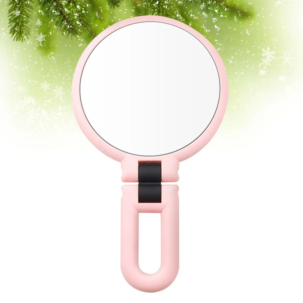 

Двустороннее увеличительное зеркало 2X с прозрачным стеклом для макияжа, для женщин, для ванной, спальни, настольное, инструмент для увеличения изображения